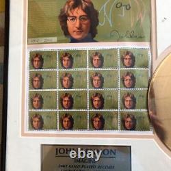 The Beatles John Lennon gold disc with Guarantee