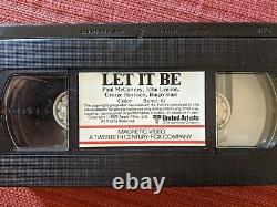 The Beatles Let It Be (VHS, 1981) Apple Music Concert Magnetic Video LABEL