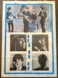 The Beatles Let it Be Original Italian 39x55 Movie Poster Rare Art John Lennon The Beatles Let it Be Original Italian 39x55 Movie Poster Rare Art John Lennon
