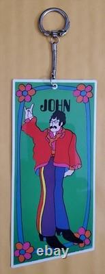 The Beatles Original 1968 Yellow Submarine Keychain John Lennon