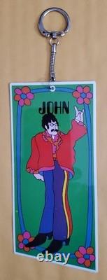 The Beatles Original 1968 Yellow Submarine Keychain John Lennon