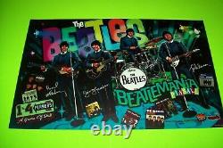 The Beatles Pinball Machine Translite Art John Lennon George Harrison Paul Ringo