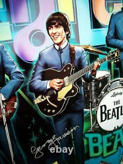 The Beatles Pinball Machine Translite Art John Lennon George Harrison Paul Ringo
