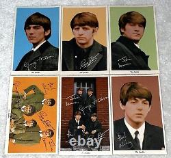 The Beatles Postcards 1964 COMPLETE SET 6 UNUSED John Lennon George Ringo Paul