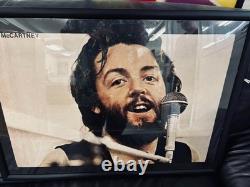 The Beatles Poster Set of 4 Framed Vintage Japan Rare Paul McCartney John Lennon