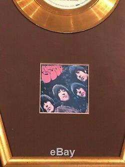 The Beatles Rubber Soul JAFRA Gold Record Award John Lennon Paul McCartney