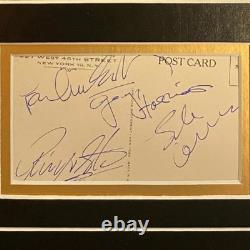 The Beatles Signed Cut 18x14 Display ICZ Dave Norman COA ALL 4! John Lennon