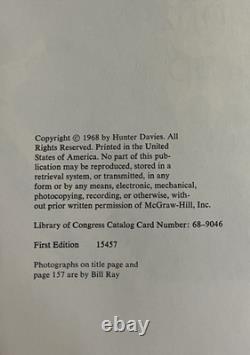 The Beatles The Authorized Biography, by Hunter Davies Signed by John Lennon