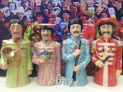 The Beatles. Toby Jugs. Beatle Figures. Sgt pepper. John Lennon. NOT rolling stones