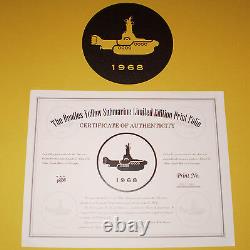 The Beatles Tom Whalen Yellow Submarine 5 Print Folio Poster #d /797 John Lennon