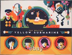 The Beatles Tom Whalen Yellow Submarine 5 Print Folio Poster #d /797 John Lennon