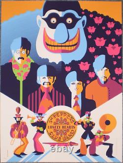 The Beatles Tom Whalen Yellow Submarine 5 Print Folio Poster #d /797 John Lennon