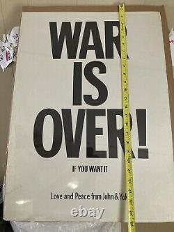 The Beatles WAR IS OVER Poster Love And Peace From John Lennon