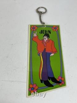 The Beatles Yellow Submarine John Lennon Key Chain Vintage ORIGINAL 1968