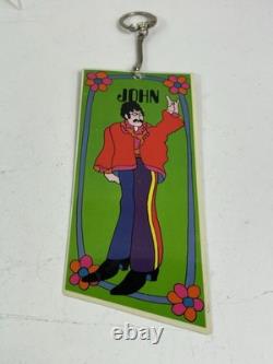 The Beatles Yellow Submarine John Lennon Key Chain Vintage ORIGINAL 1968