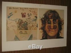 The Beatles Yoko Ono Signed John Lennon Walls And Bridges Lithograph