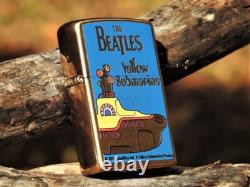 The Beatles Zippo Lighter Yellow Submarine Rare John Lennon, Paul McCartney