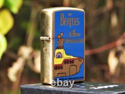 The Beatles Zippo Lighter Yellow Submarine Rare John Lennon, Paul McCartney