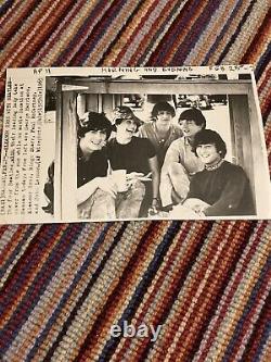 The Beatles on location of HELP 1965 press photo. John Lennon, Paul McCartney