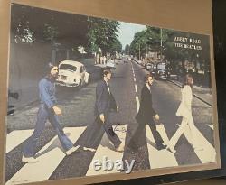 The Beatles signed Abbey Road Poster Paul McCartney 24x36 Rare John Lennon