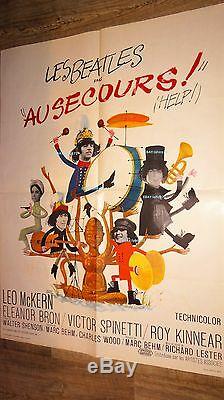 The beatles HELP! French 23x32 poster Excellent condition 1965 John Lennon