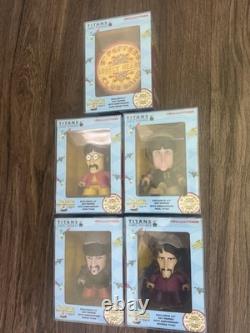 Titans Vinyl Figures The Beatles COMPLETE Set Of 5 Yellow Submarine With Drum