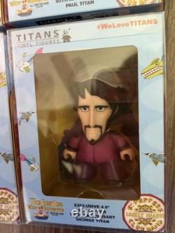 Titans Vinyl Figures The Beatles COMPLETE Set Of 5 Yellow Submarine With Drum