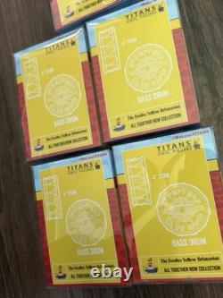 Titans Vinyl Figures The Beatles COMPLETE Set Of 5 Yellow Submarine With Drum