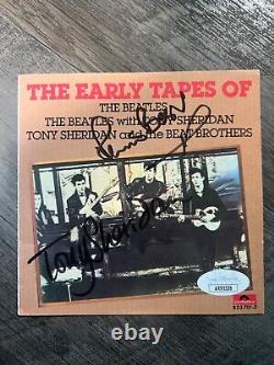 Tony Sheridan + Pete Best signed CD Cover JSA COA The Beatles Rare John Lennon