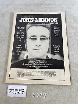 Tribute To John Lennon & The Beatles Vintage US Magazine Memorial Edition 73E88