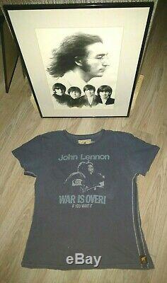 Trunk LTD John Lennon War Is Over Tee Shirt Limited Edition Beatles Collectible