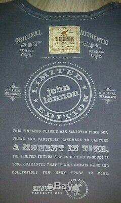 Trunk LTD John Lennon War Is Over Tee Shirt Limited Edition Beatles Collectible