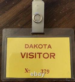 Unique Dakota Visitors Pass John Lennon Paul Goresh Collection Beatles New York