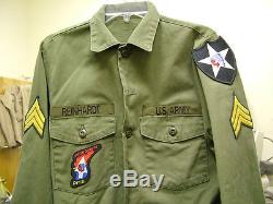 Us Army Vintage John Lennon Beatles Revolution Olive Fatigue Shirt Reainhardt