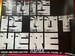 VINTAGE 1971 THIS IS NOT HERE Art Exhibit Poster YOKO ONO JOHN LENNON Beatles