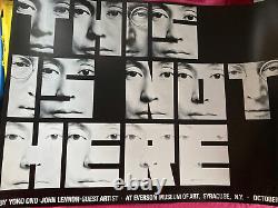 VINTAGE 1971 THIS IS NOT HERE Art Exhibit Poster YOKO ONO JOHN LENNON Beatles