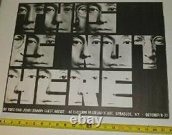 VINTAGE 1971 THIS IS NOT HERE Art Exhibit Program YOKO ONO JOHN LENNON Beatles