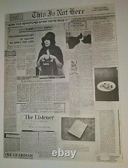 VINTAGE 1971 THIS IS NOT HERE Art Exhibit Program YOKO ONO JOHN LENNON Beatles