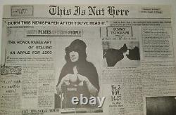 VINTAGE 1971 THIS IS NOT HERE Art Exhibit Program YOKO ONO JOHN LENNON Beatles