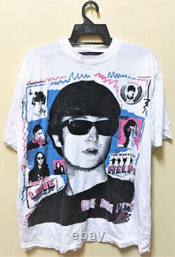 VINTAGE 80's JOHN LENNON THE BEATLES POP ART ROCK TOUR CONCERT T-SHIRT