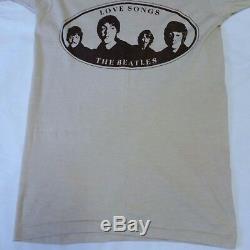 VTG 70s The Beatles Love Songs T Shirt Tour Concert 50/50 Tee John Lennon Small