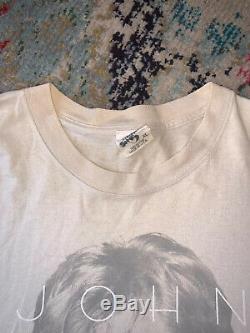 VTG 90s 1997 John Lennon Grail T Shirt The Beatles Yoko Ono Tag Cronies XL