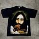 VTG 90s Peyote The Beatles John Lennon Graphic Band T-Shirt Sz XL 23x28.5
