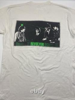 VTG Beatles Revolver Shirt Front Back 1991 Rare John Lennon Paul McCartney Large