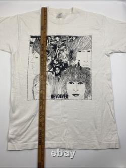 VTG Beatles Revolver Shirt Front Back 1991 Rare John Lennon Paul McCartney Large