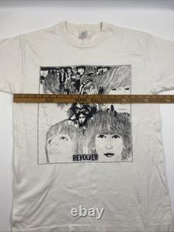 VTG Beatles Revolver Shirt Front Back 1991 Rare John Lennon Paul McCartney Large