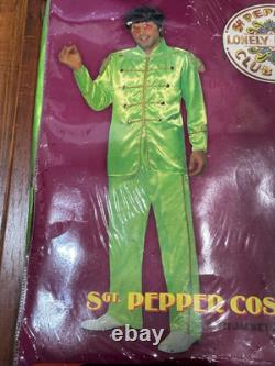 VTG Beatles Sgt Peppers Lonely Hearts Club Band John Lennon Green Costume NOS