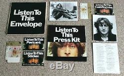 Very Rare Beatles/John Lennon 1974 Listen to This Press Kit