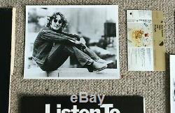Very Rare Beatles/John Lennon 1974 Listen to This Press Kit