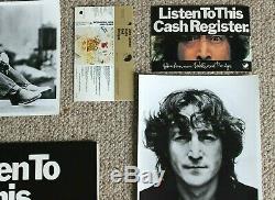 Very Rare Beatles/John Lennon 1974 Listen to This Press Kit